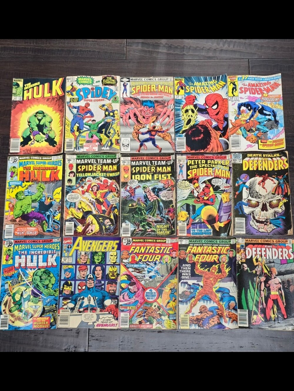 Vintage Marvel Comic Books Spiderman, Fantastic Four, The HULK etc.